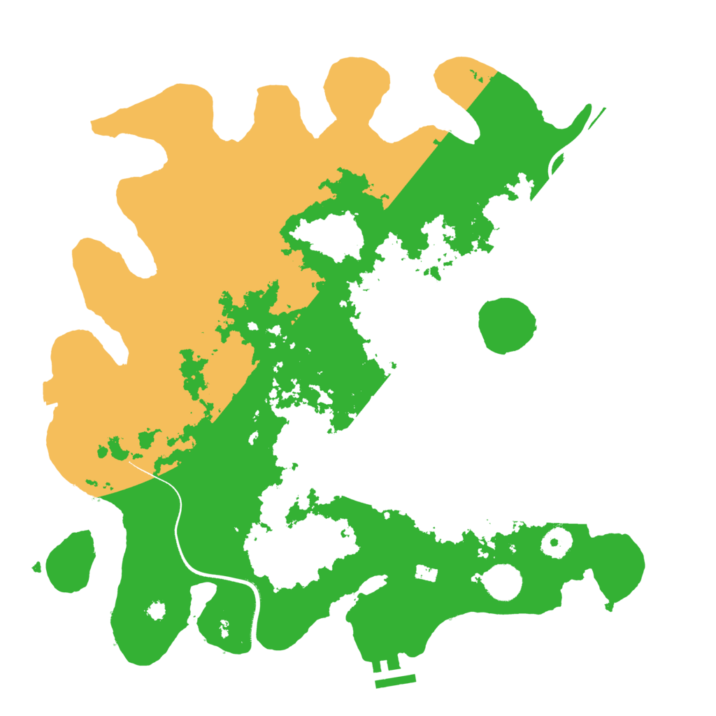 Biome Rust Map: Procedural Map, Size: 3550, Seed: 460382