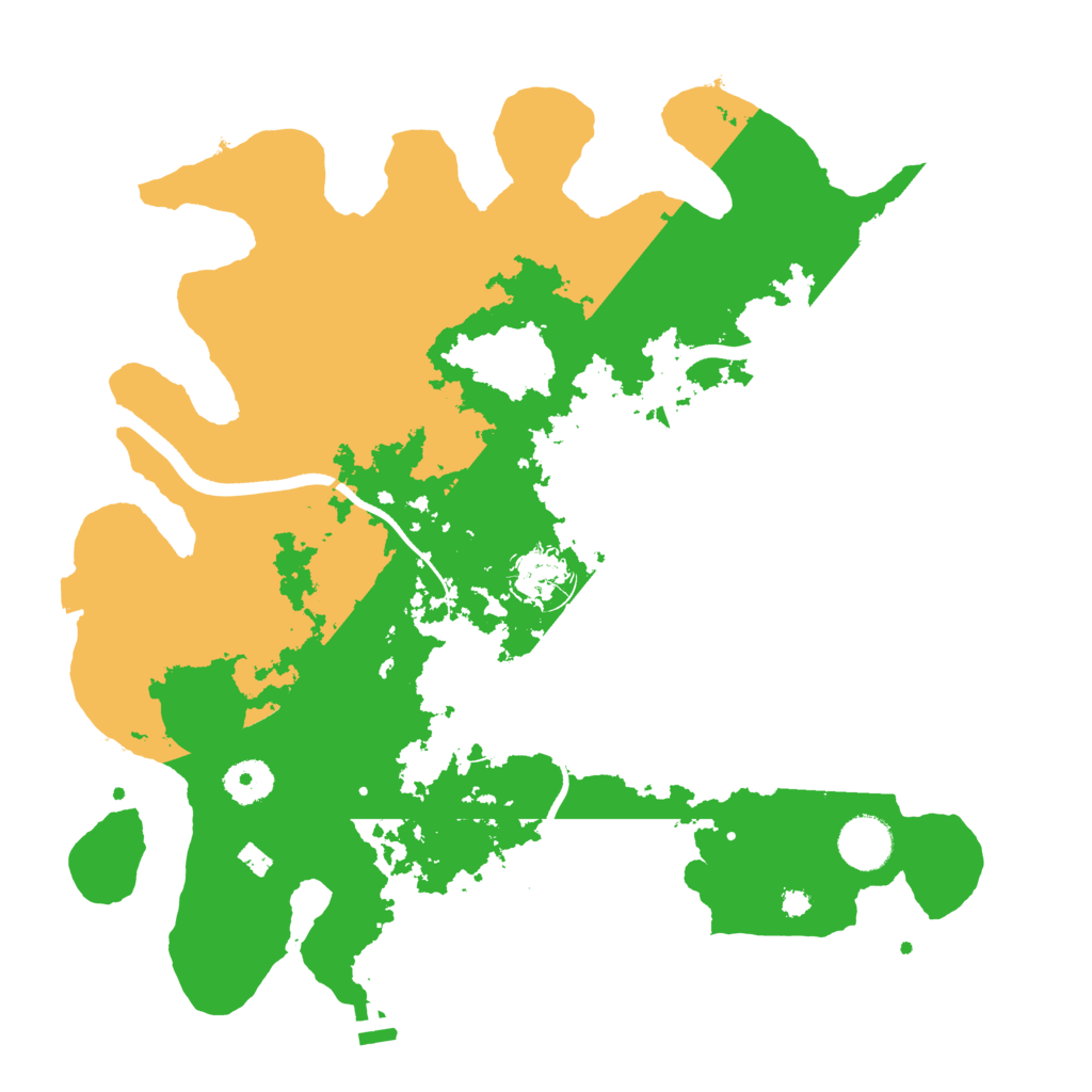 Biome Rust Map: Procedural Map, Size: 3550, Seed: 460382
