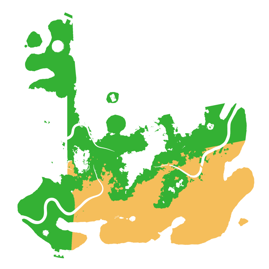 Biome Rust Map: Procedural Map, Size: 3950, Seed: 279526217