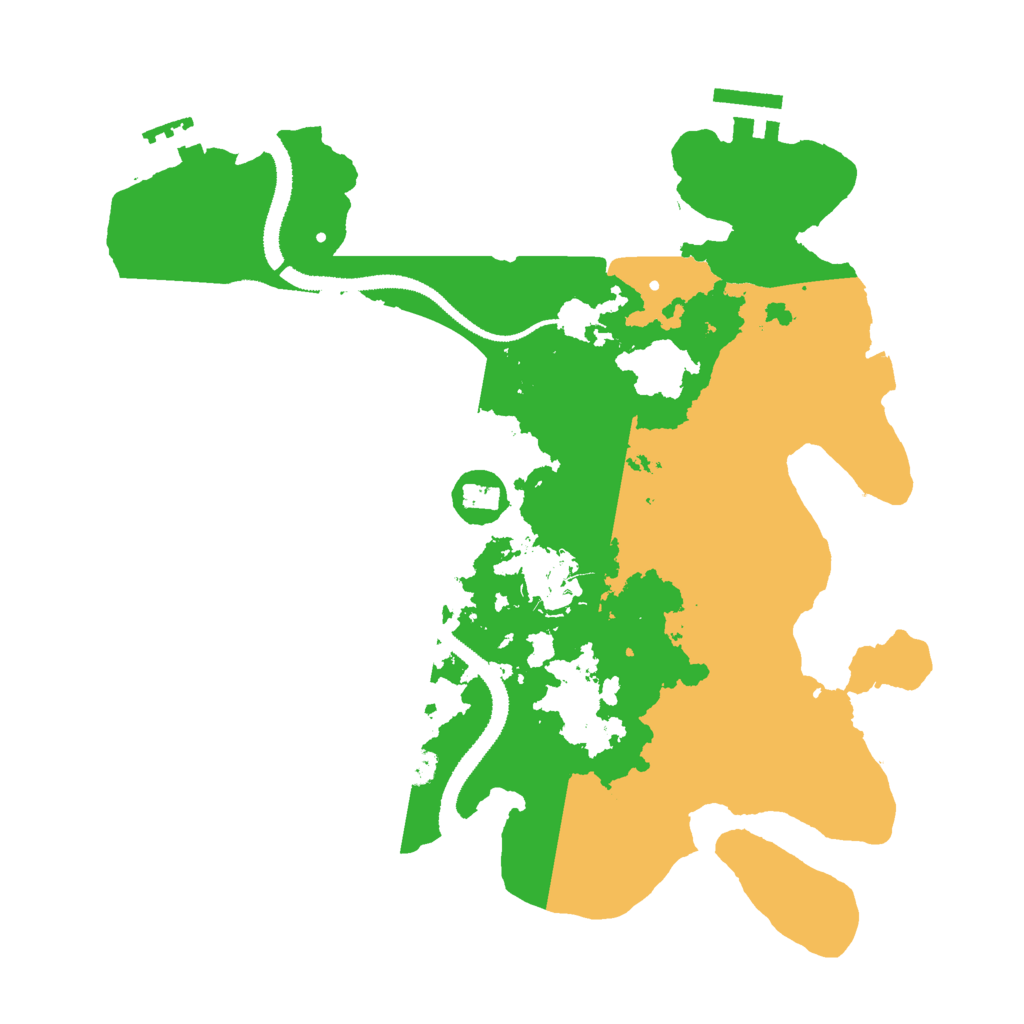 Biome Rust Map: Procedural Map, Size: 3000, Seed: 67755415