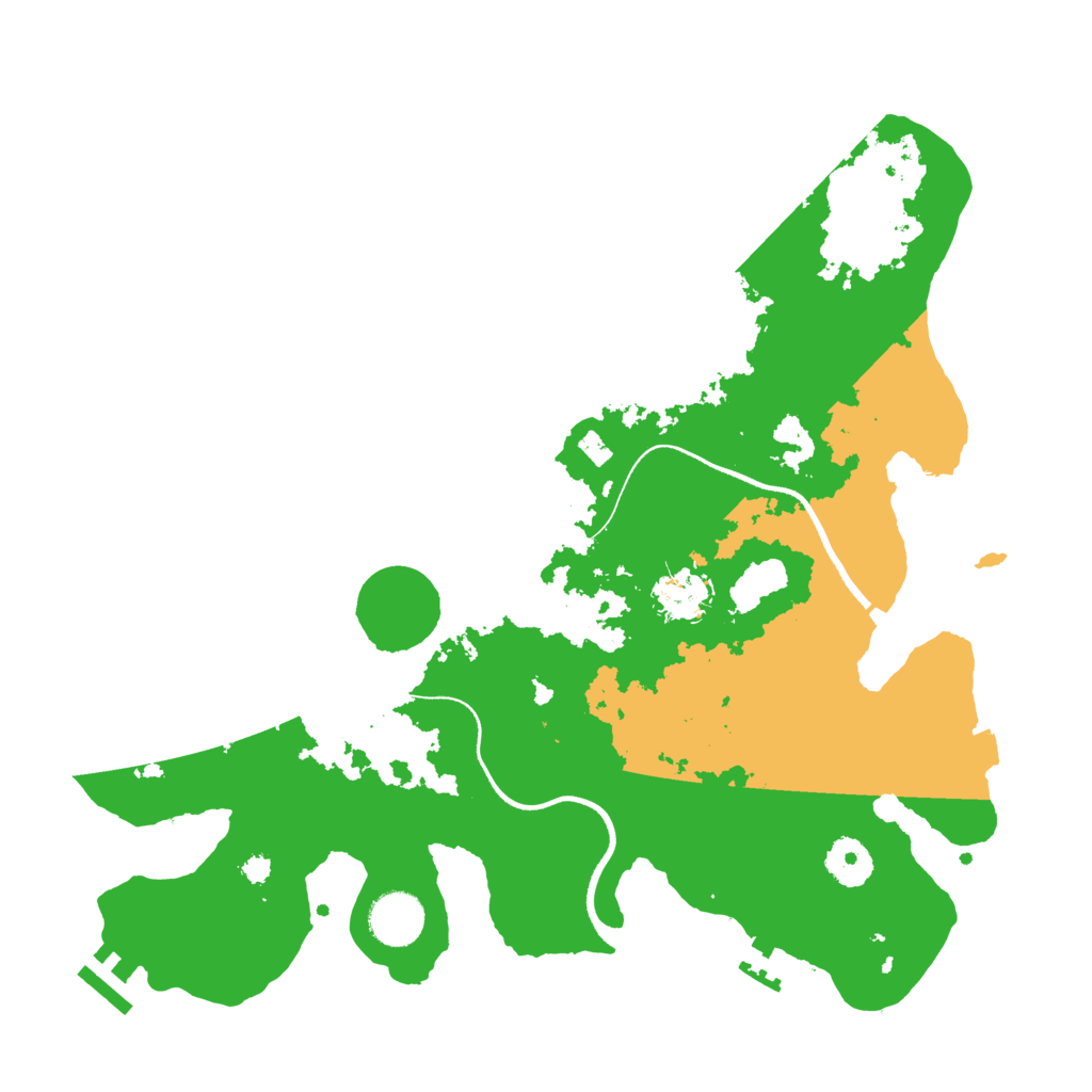 Biome Rust Map: Procedural Map, Size: 3500, Seed: 1730077014