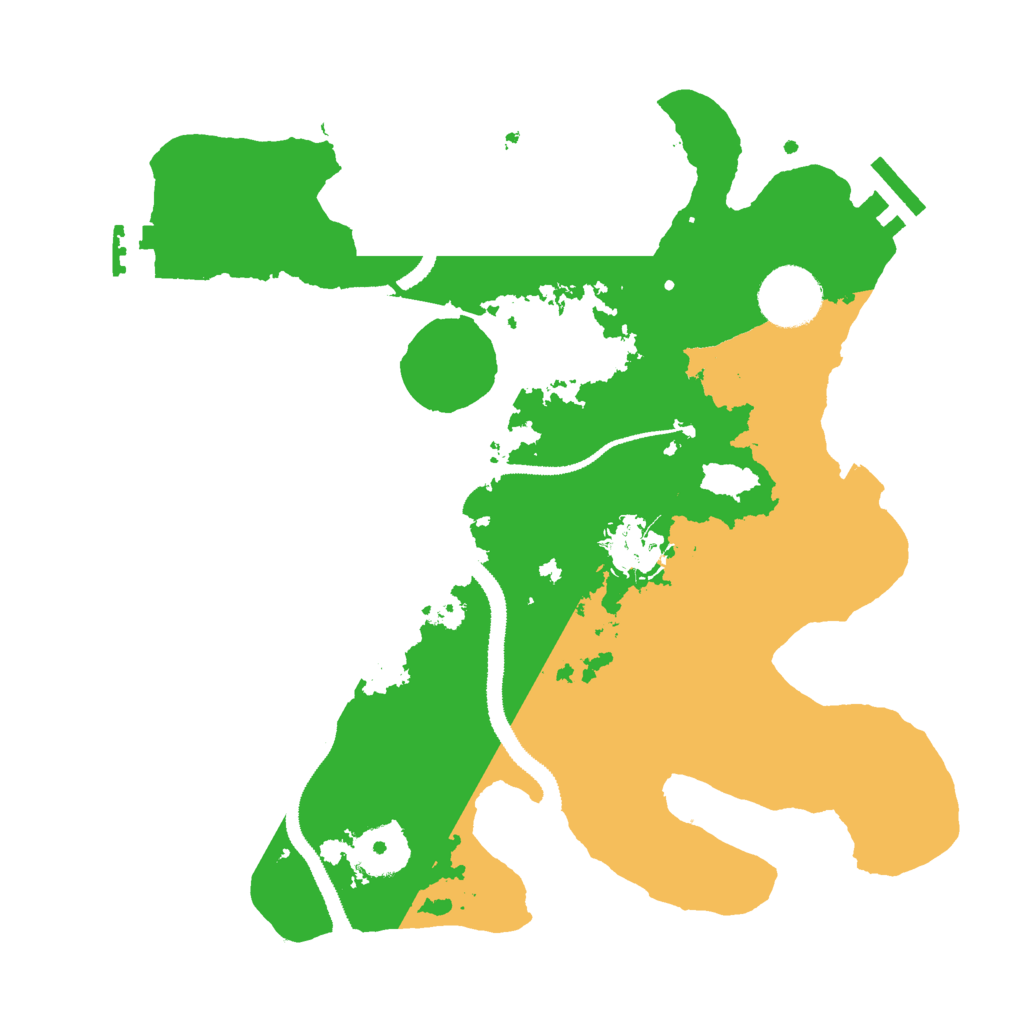 Biome Rust Map: Procedural Map, Size: 3000, Seed: 560838