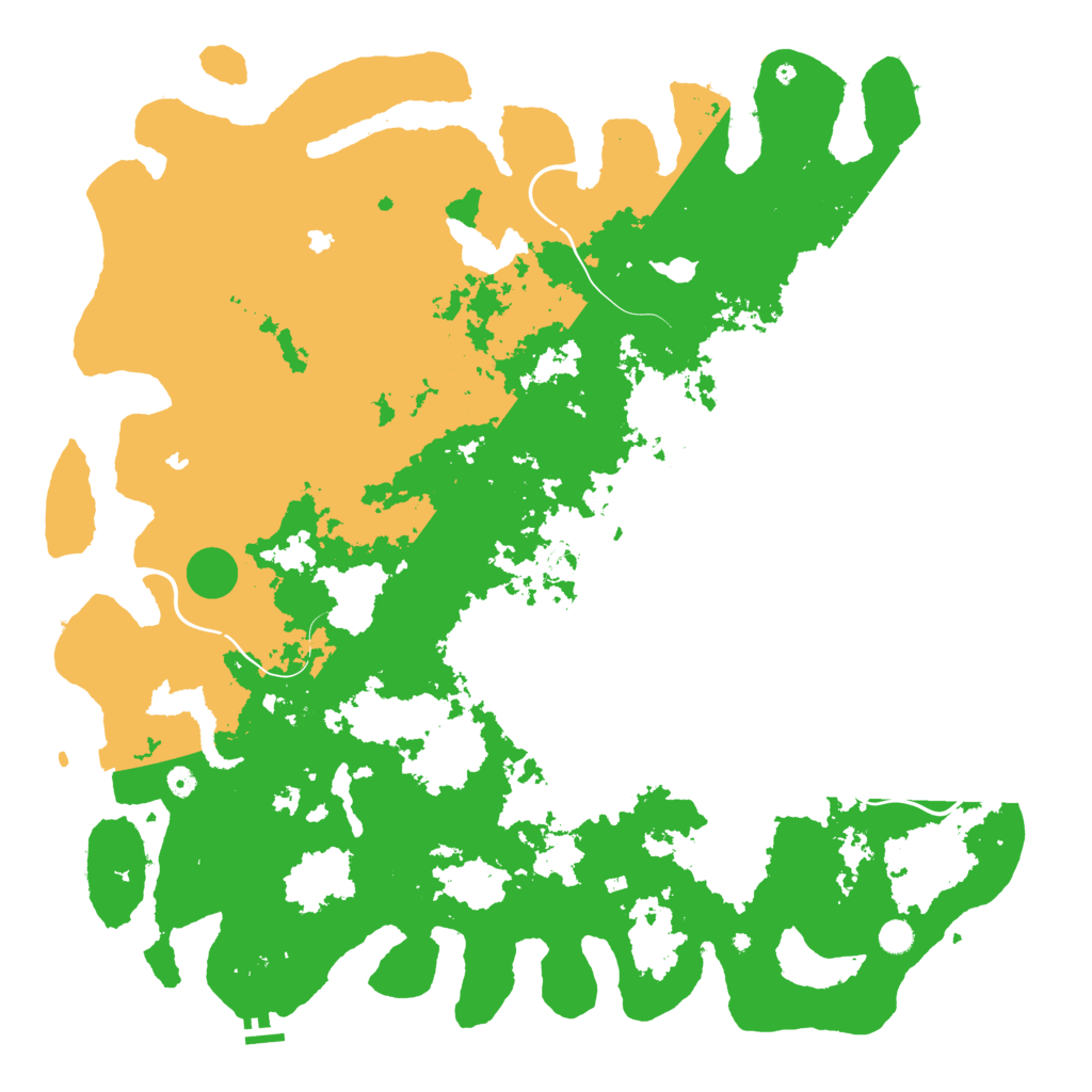Biome Rust Map: Procedural Map, Size: 5600, Seed: 43011089