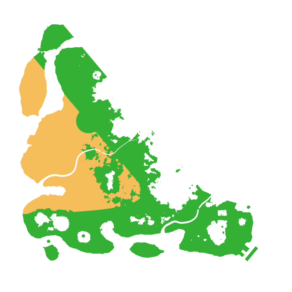 Biome Rust Map: Procedural Map, Size: 3500, Seed: 1234567890