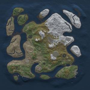 Thumbnail Rust Map: Procedural Map, Size: 3500, Seed: 1234567890, 15 Monuments