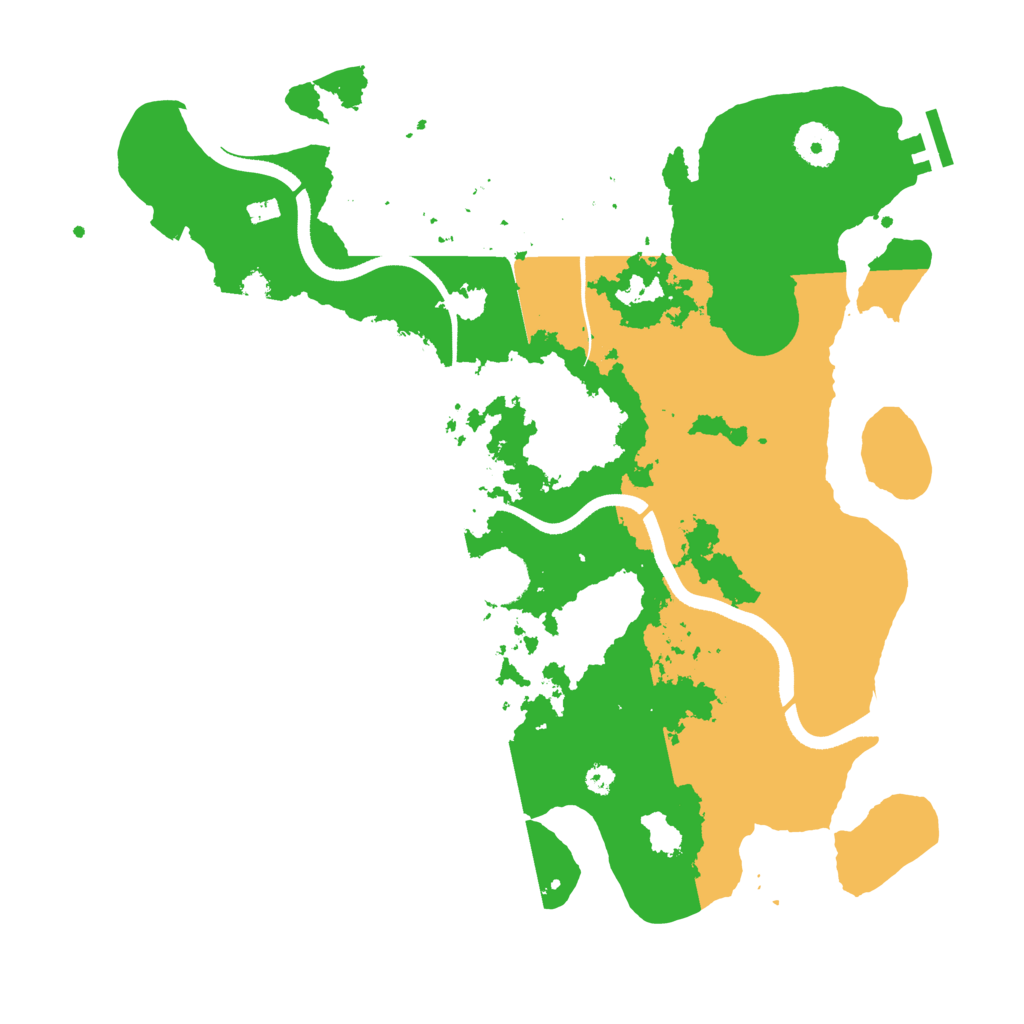 Biome Rust Map: Procedural Map, Size: 3550, Seed: 332864