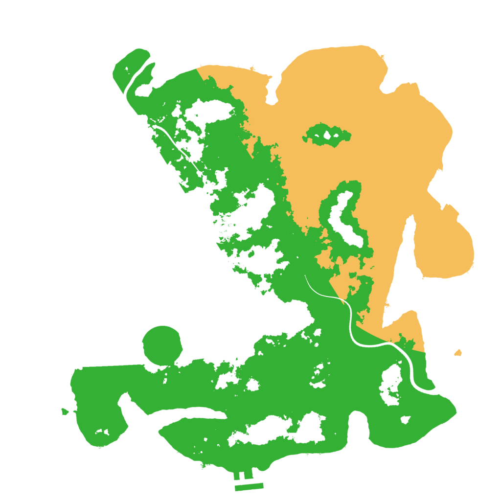 Biome Rust Map: Procedural Map, Size: 3550, Seed: 463055