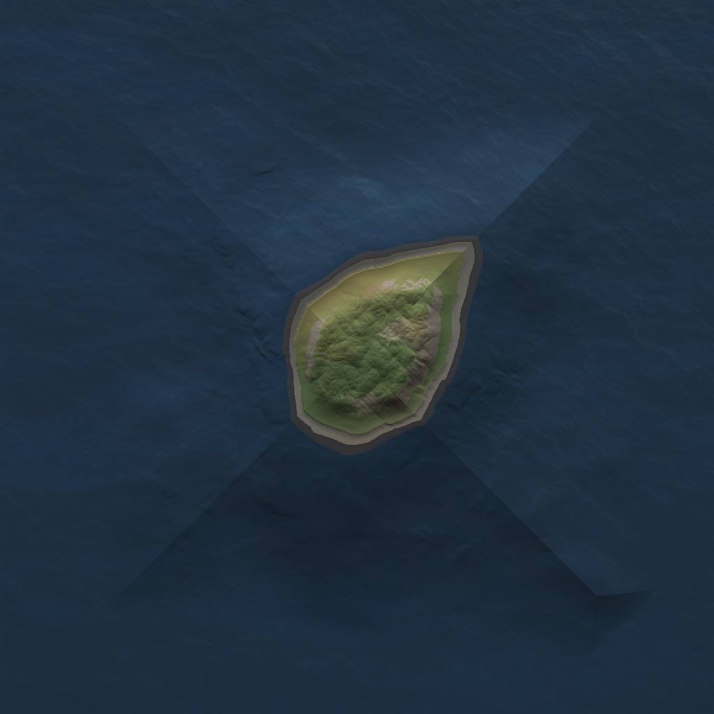 Rust Map: Barren, Size: 1000, Seed: 216268, 2 Monuments