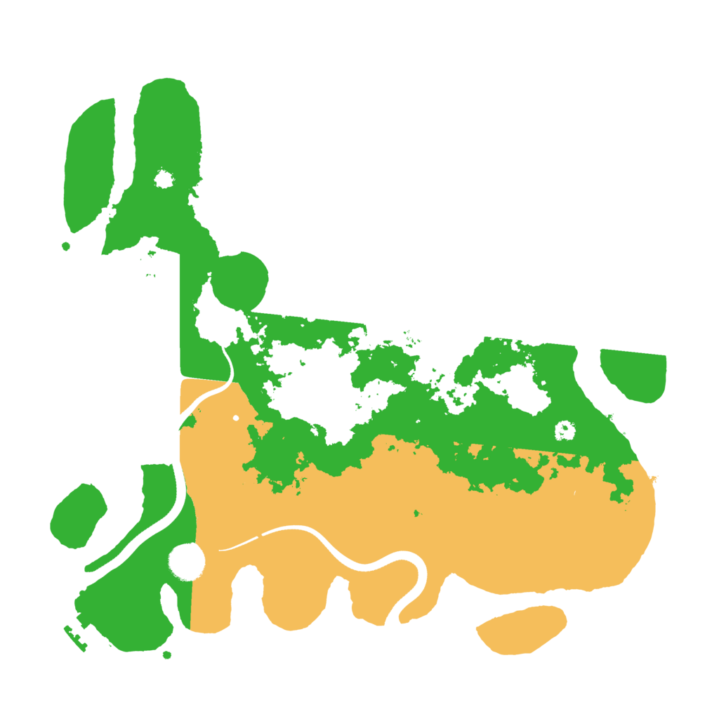 Biome Rust Map: Procedural Map, Size: 3500, Seed: 13889