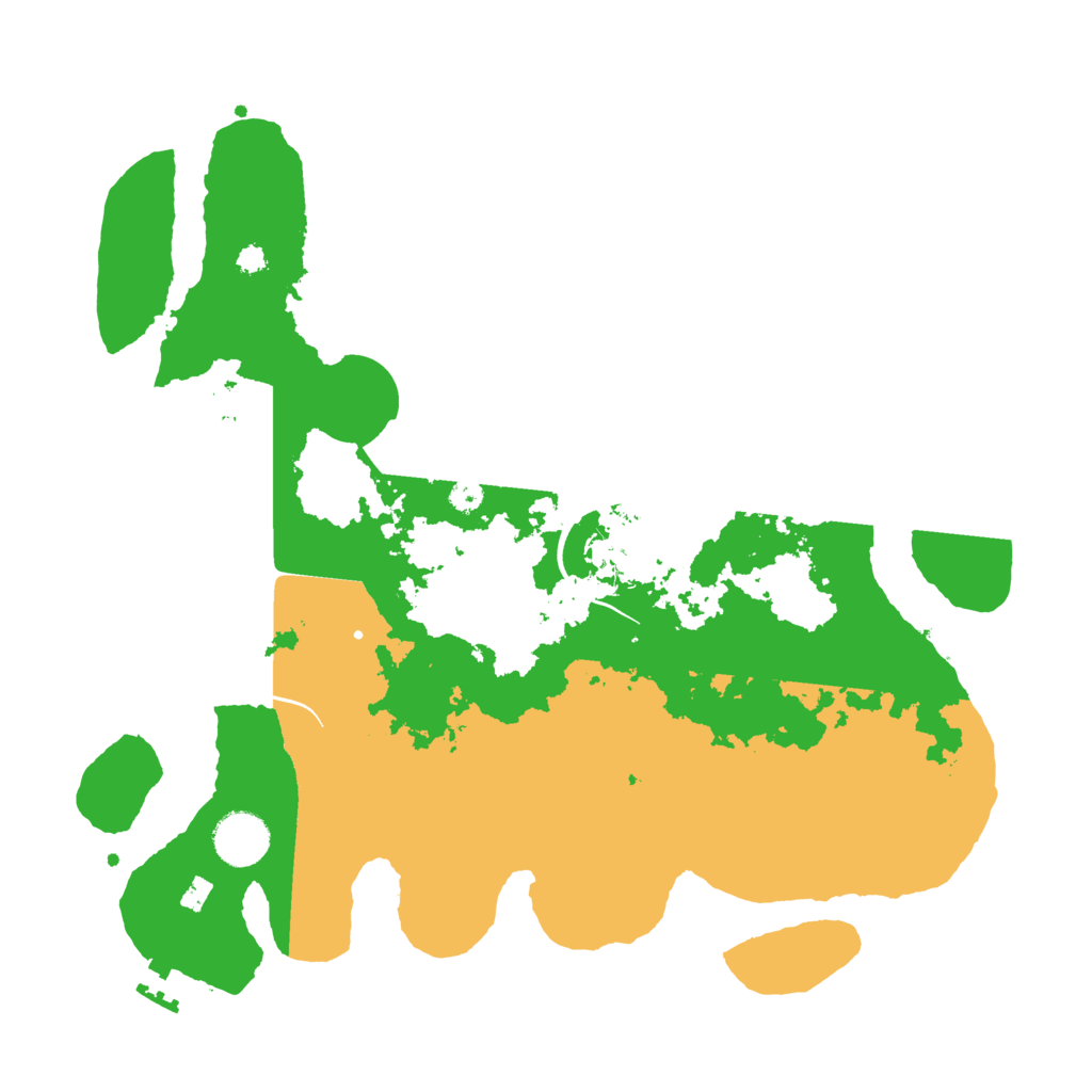 Biome Rust Map: Procedural Map, Size: 3500, Seed: 13889