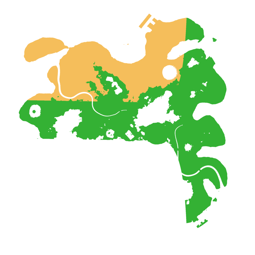 Biome Rust Map: Procedural Map, Size: 3100, Seed: 1335798677