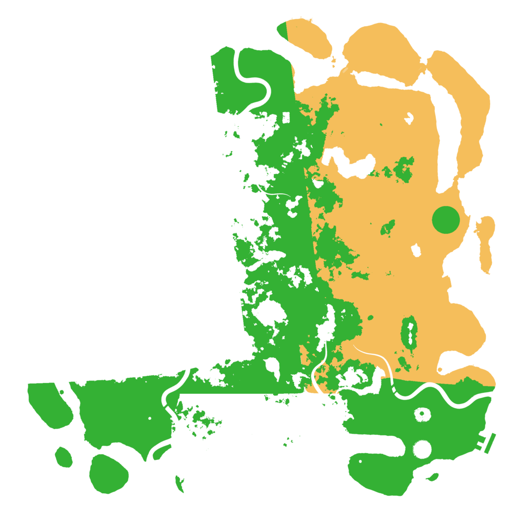 Biome Rust Map: Procedural Map, Size: 5000, Seed: 2022