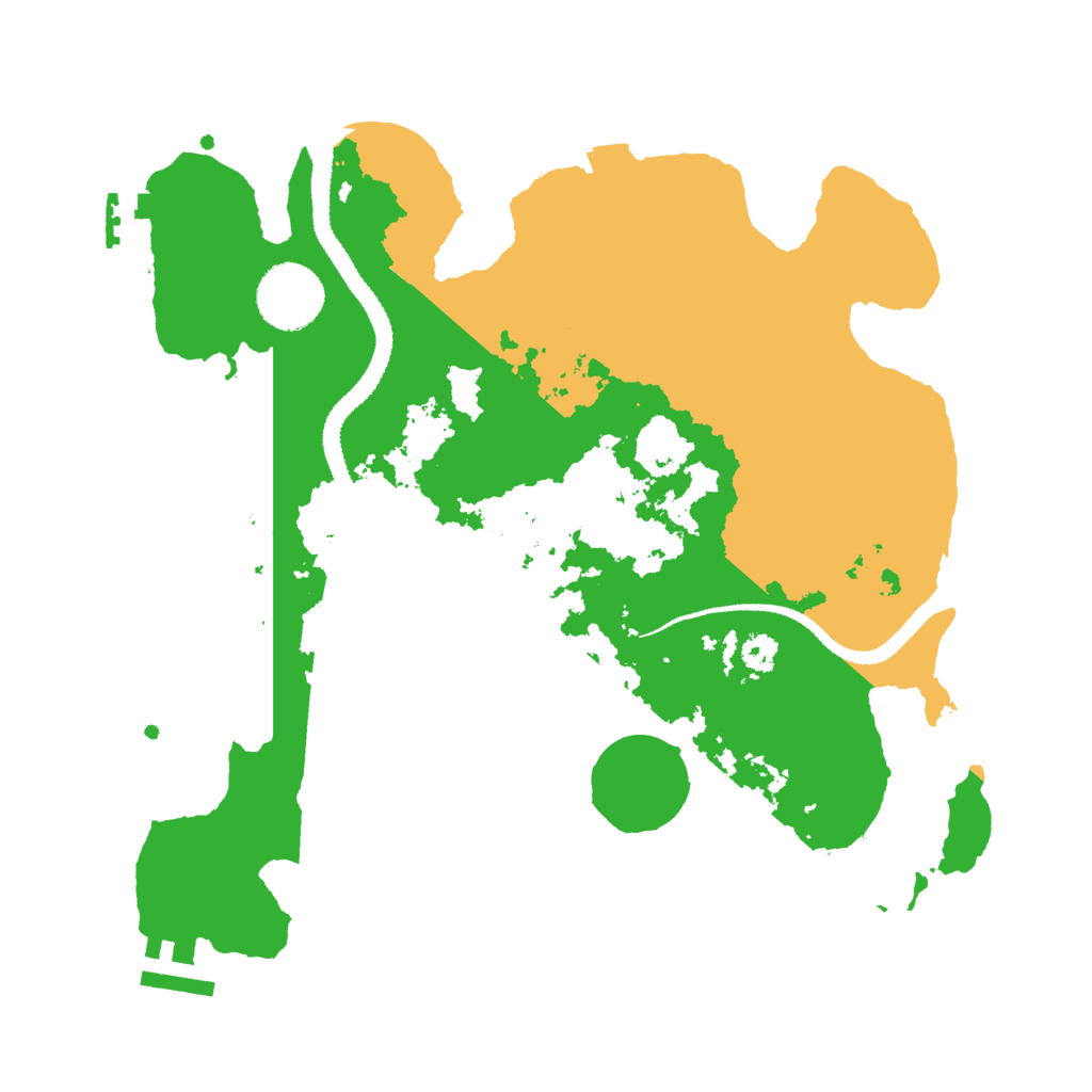 Biome Rust Map: Procedural Map, Size: 3000, Seed: 755054