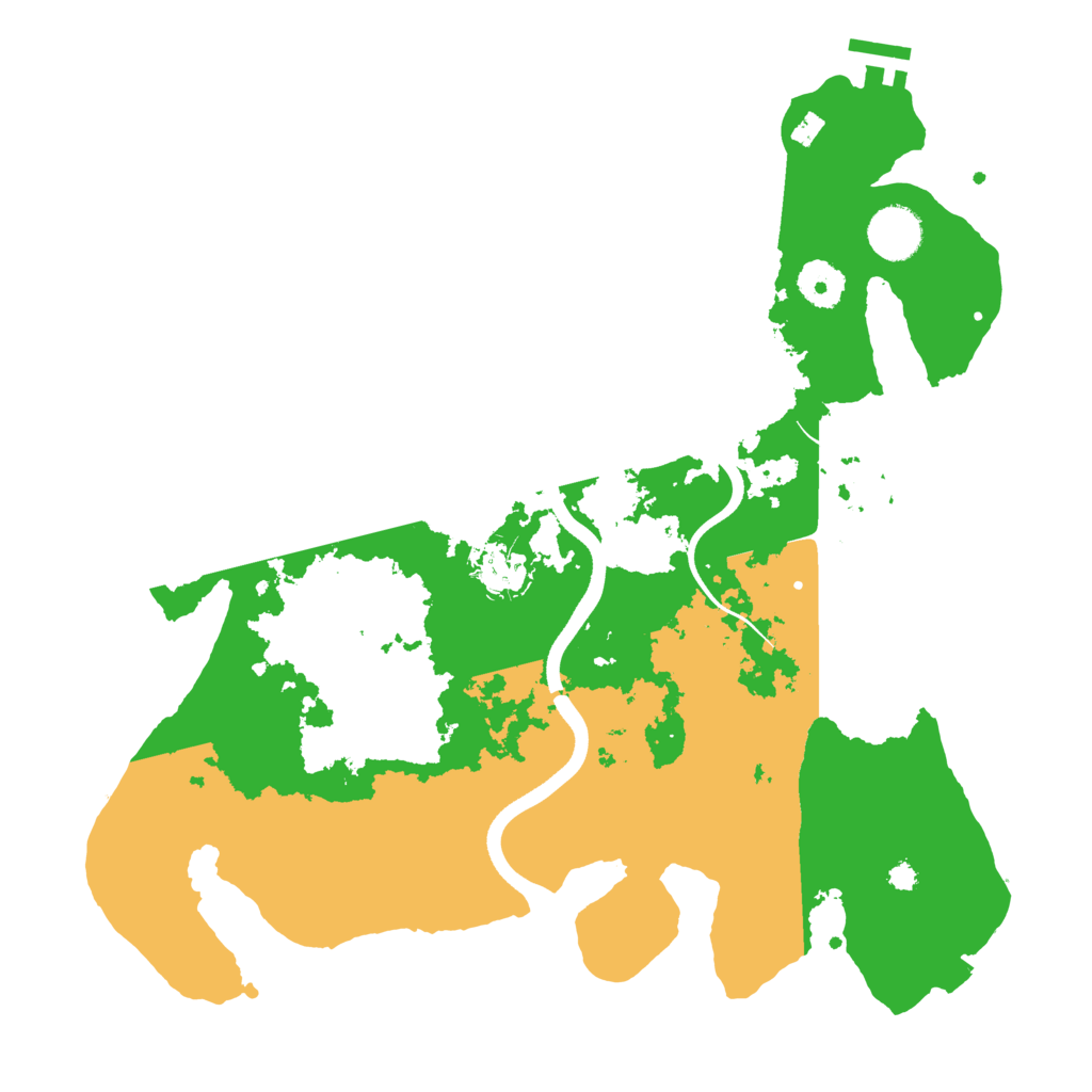 Biome Rust Map: Procedural Map, Size: 3550, Seed: 740601