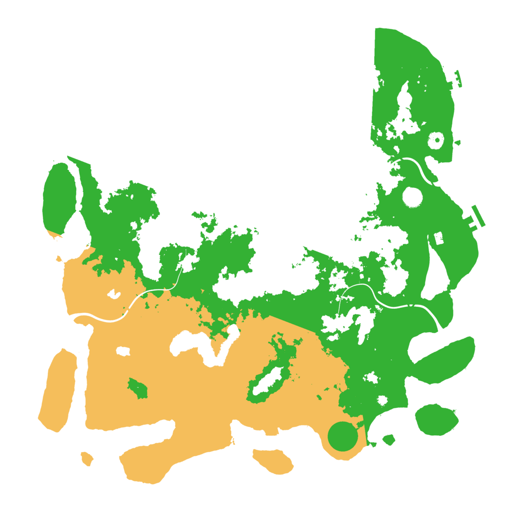 Biome Rust Map: Procedural Map, Size: 4500, Seed: 456789