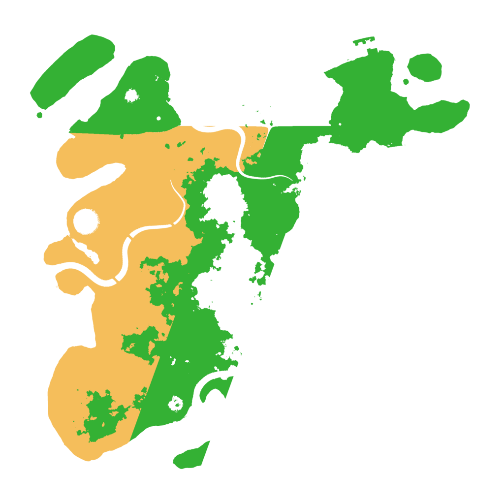 Biome Rust Map: Procedural Map, Size: 3500, Seed: 713825275