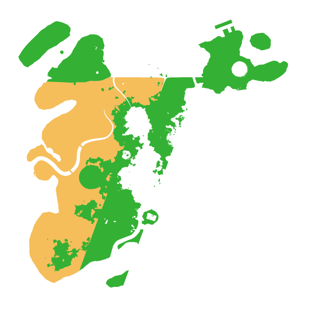 Biome Rust Map: Procedural Map, Size: 3500, Seed: 713825275