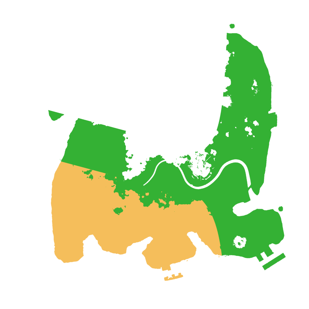 Biome Rust Map: Procedural Map, Size: 2500, Seed: 92862580