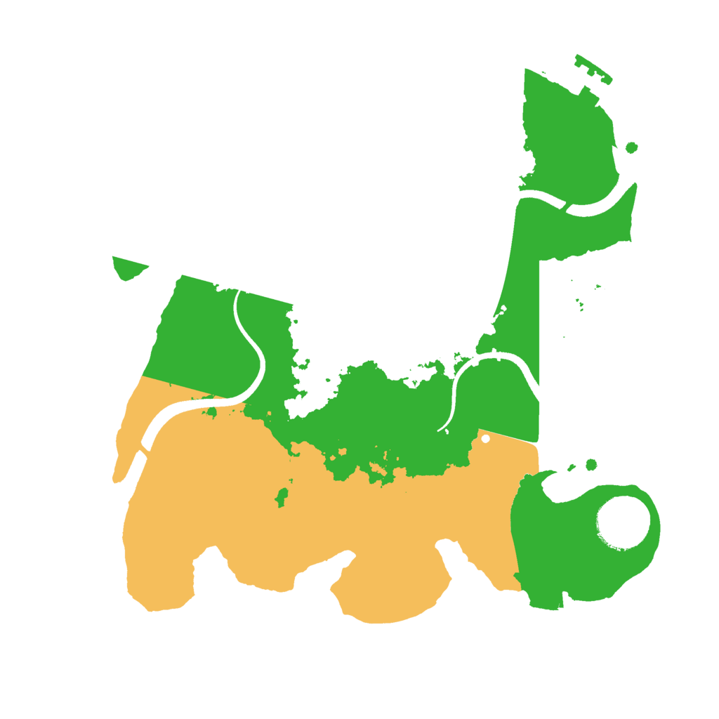 Biome Rust Map: Procedural Map, Size: 2500, Seed: 92862580