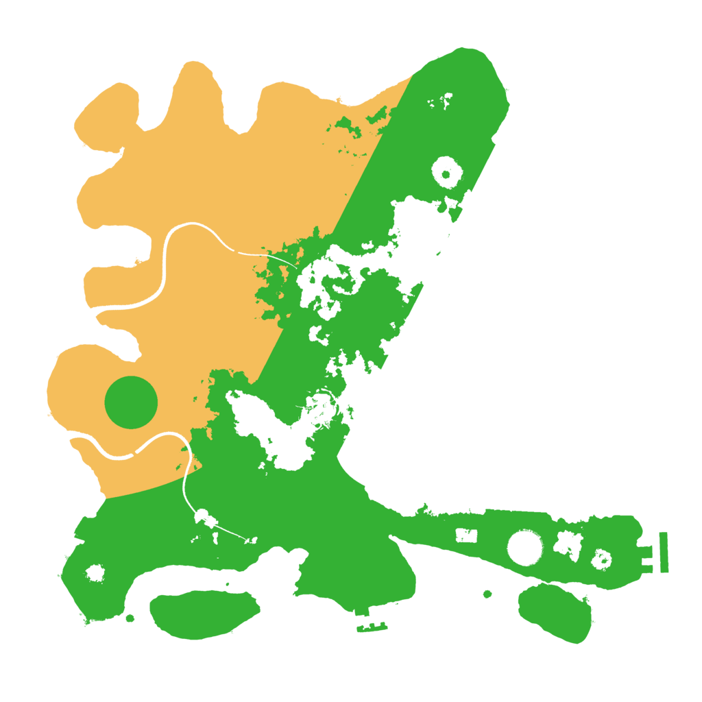 Biome Rust Map: Procedural Map, Size: 3500, Seed: 696969