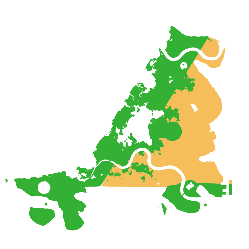Biome Rust Map: Procedural Map, Size: 3500, Seed: 20220213