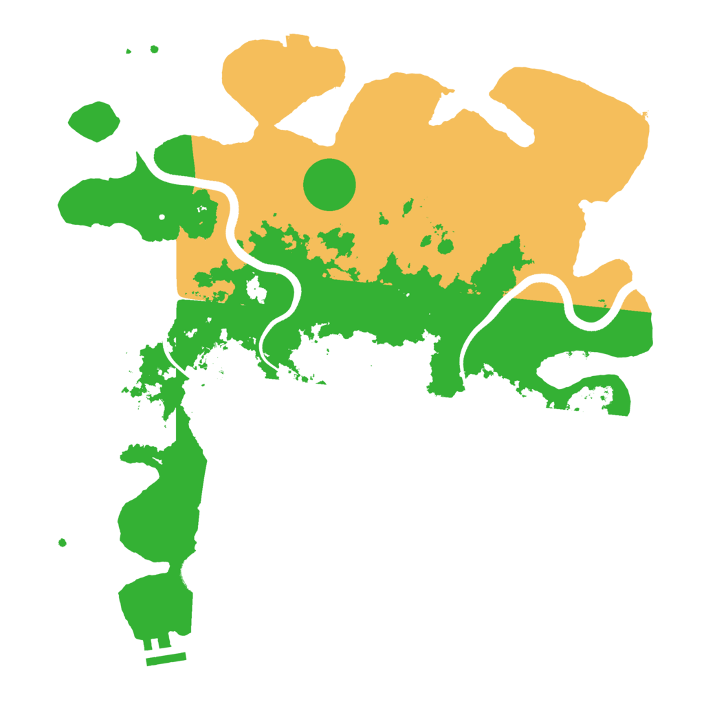 Biome Rust Map: Procedural Map, Size: 3550, Seed: 214220
