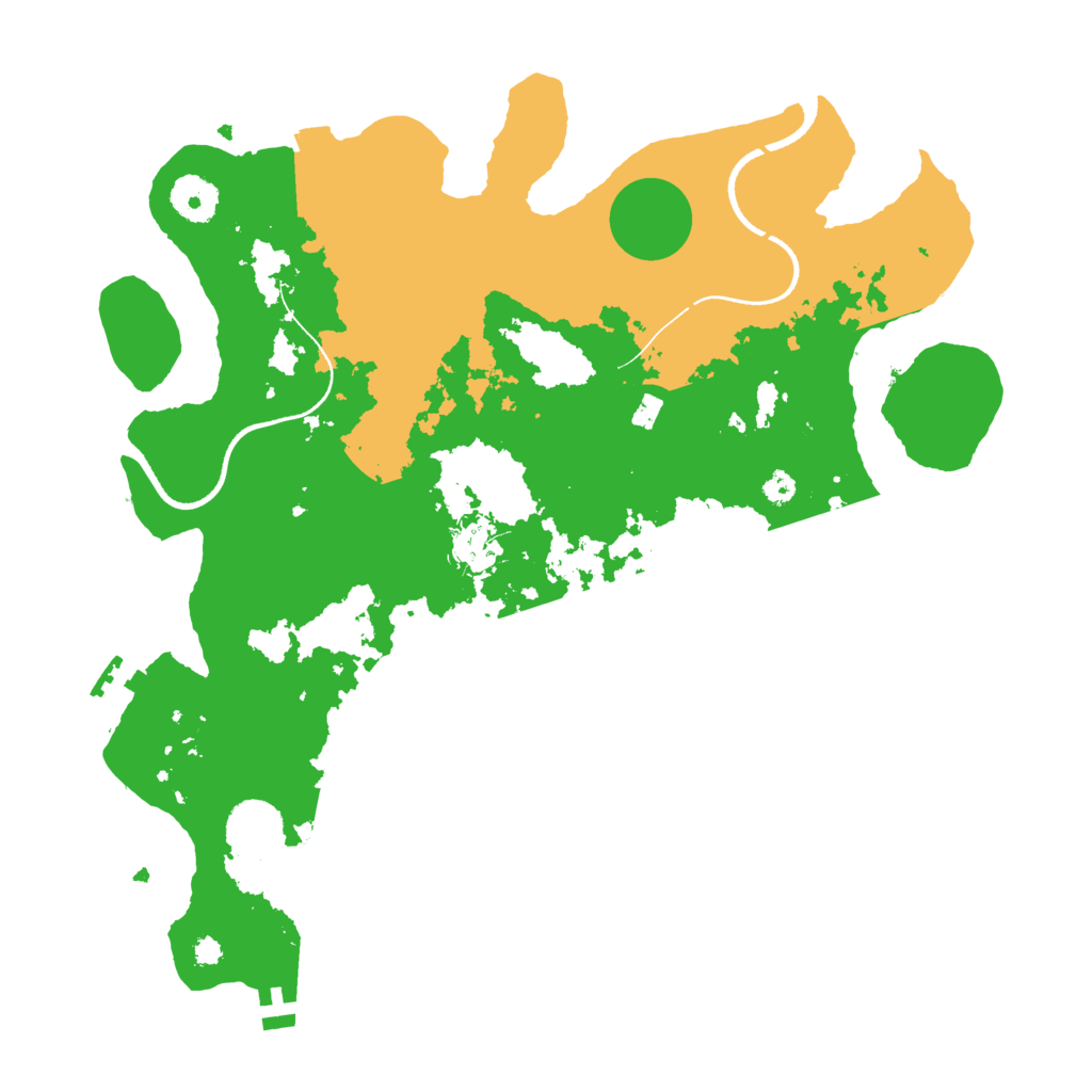 Biome Rust Map: Procedural Map, Size: 3500, Seed: 8579878