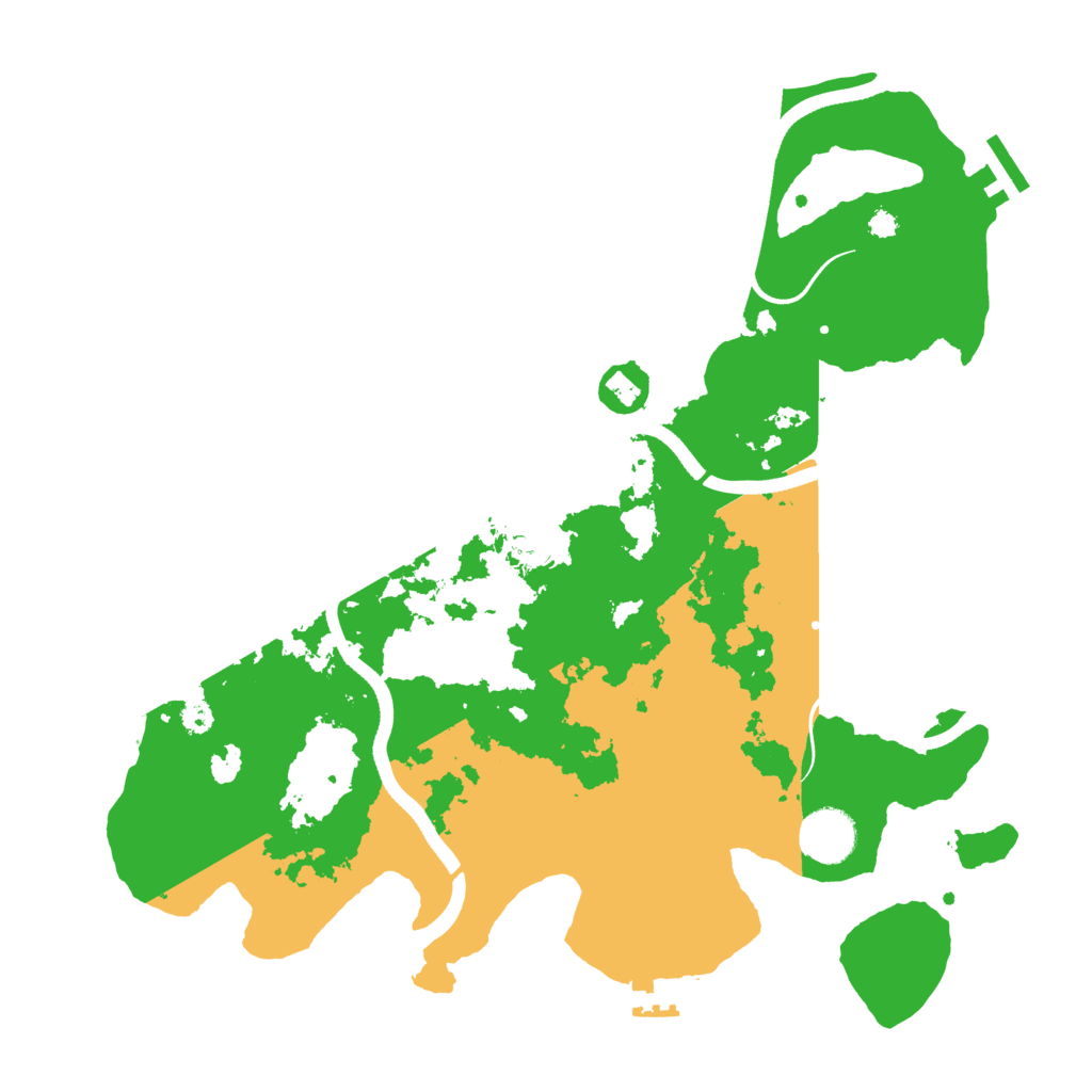 Biome Rust Map: Procedural Map, Size: 3550, Seed: 757028