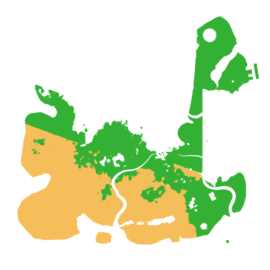 Biome Rust Map: Procedural Map, Size: 3550, Seed: 508394