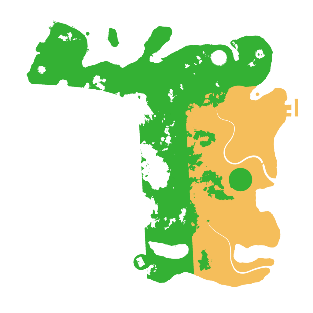 Biome Rust Map: Procedural Map, Size: 3550, Seed: 517118