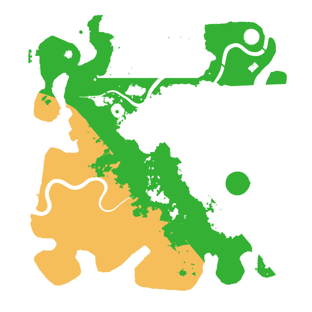Biome Rust Map: Procedural Map, Size: 3500, Seed: 3461469