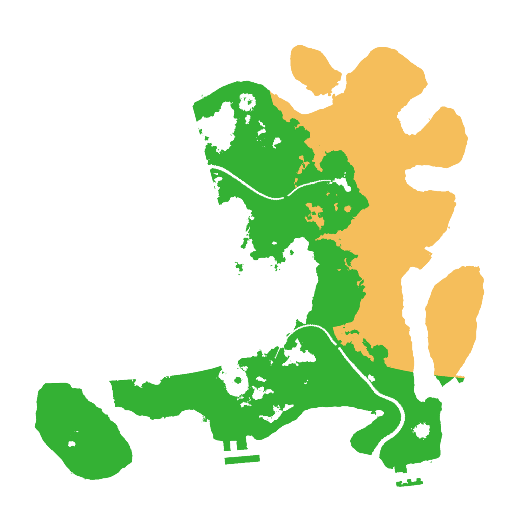 Biome Rust Map: Procedural Map, Size: 3000, Seed: 310385