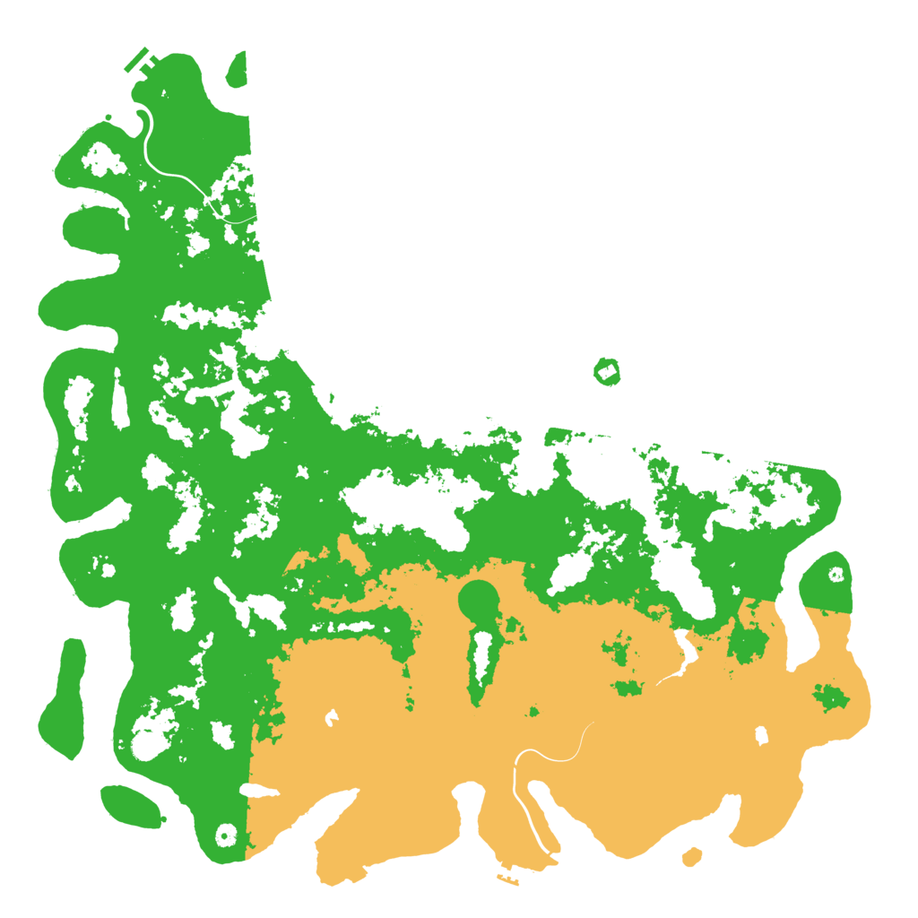 Biome Rust Map: Procedural Map, Size: 6000, Seed: 41854