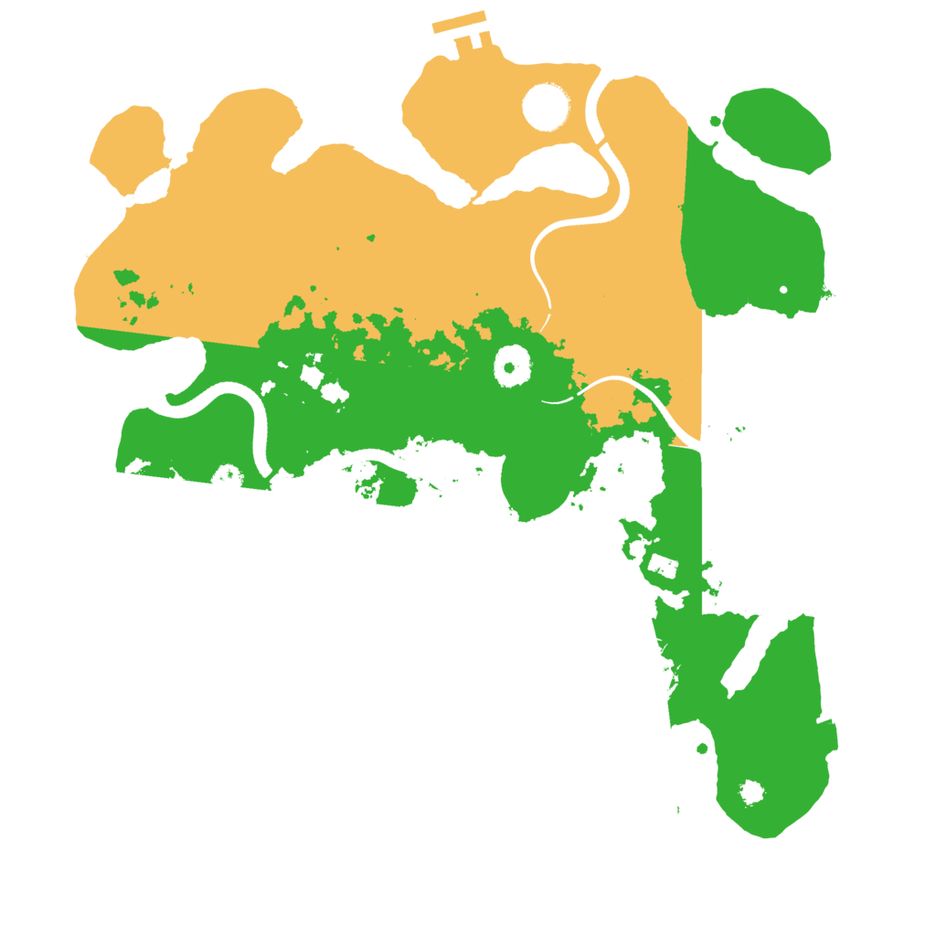 Biome Rust Map: Procedural Map, Size: 3500, Seed: 9498563