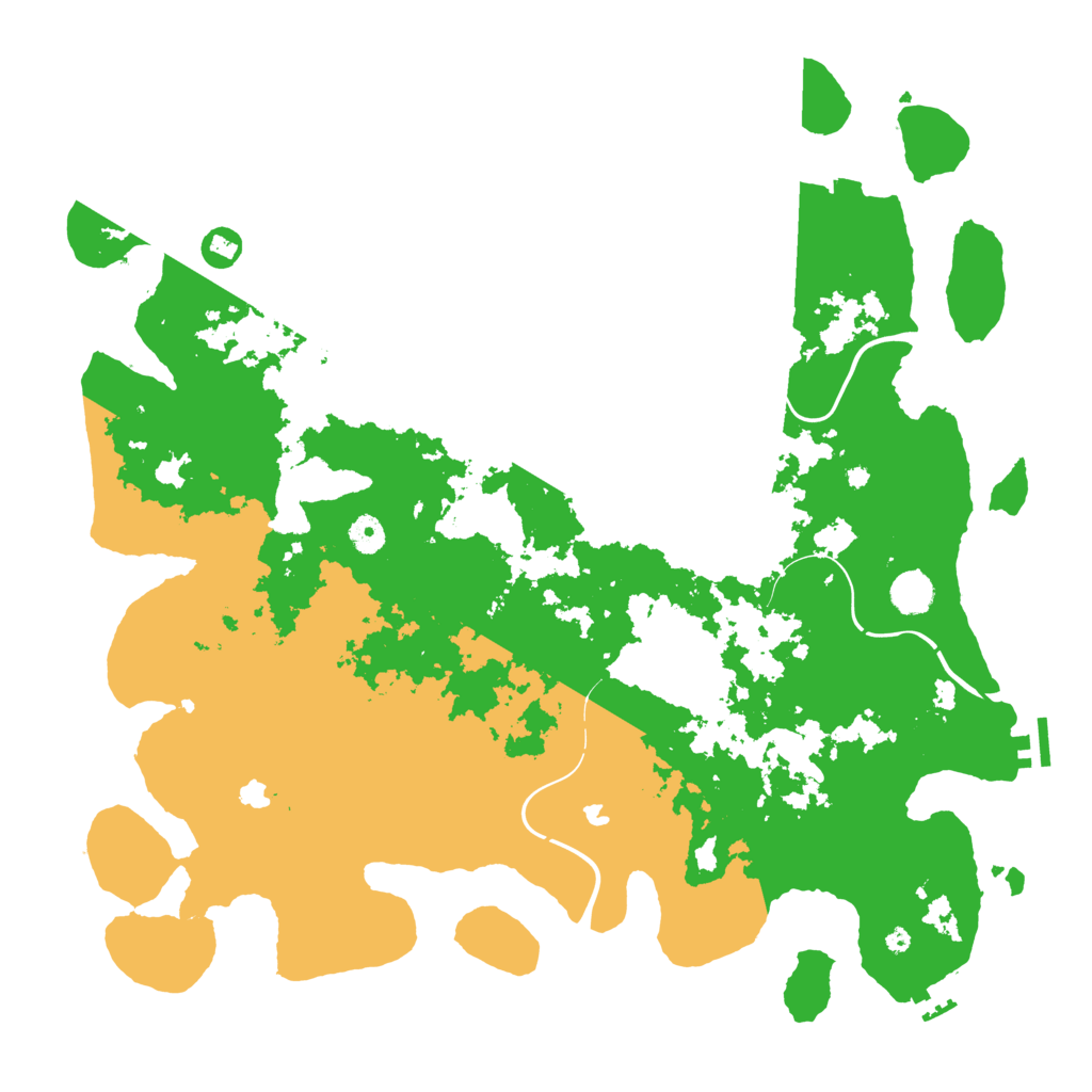 Biome Rust Map: Procedural Map, Size: 4500, Seed: 7751
