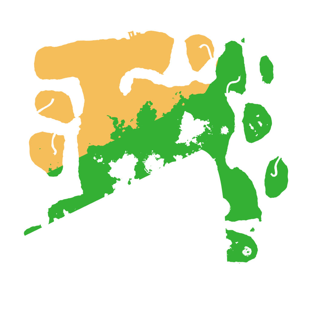 Biome Rust Map: Procedural Map, Size: 3500, Seed: 42488666