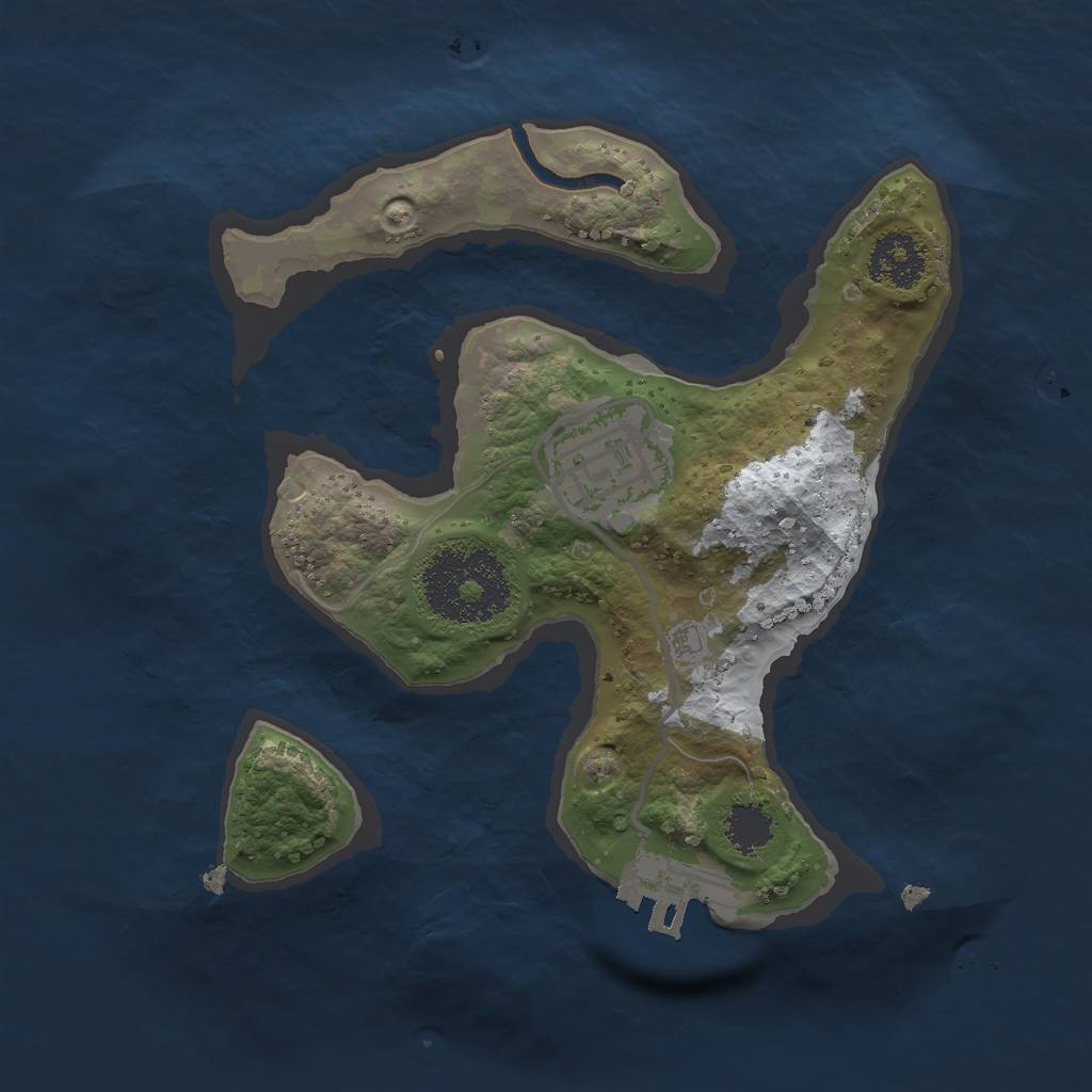 Rust Map: Procedural Map, Size: 2000, Seed: 59, 7 Monuments