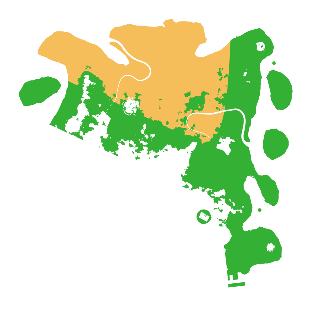 Biome Rust Map: Procedural Map, Size: 3500, Seed: 1298407576