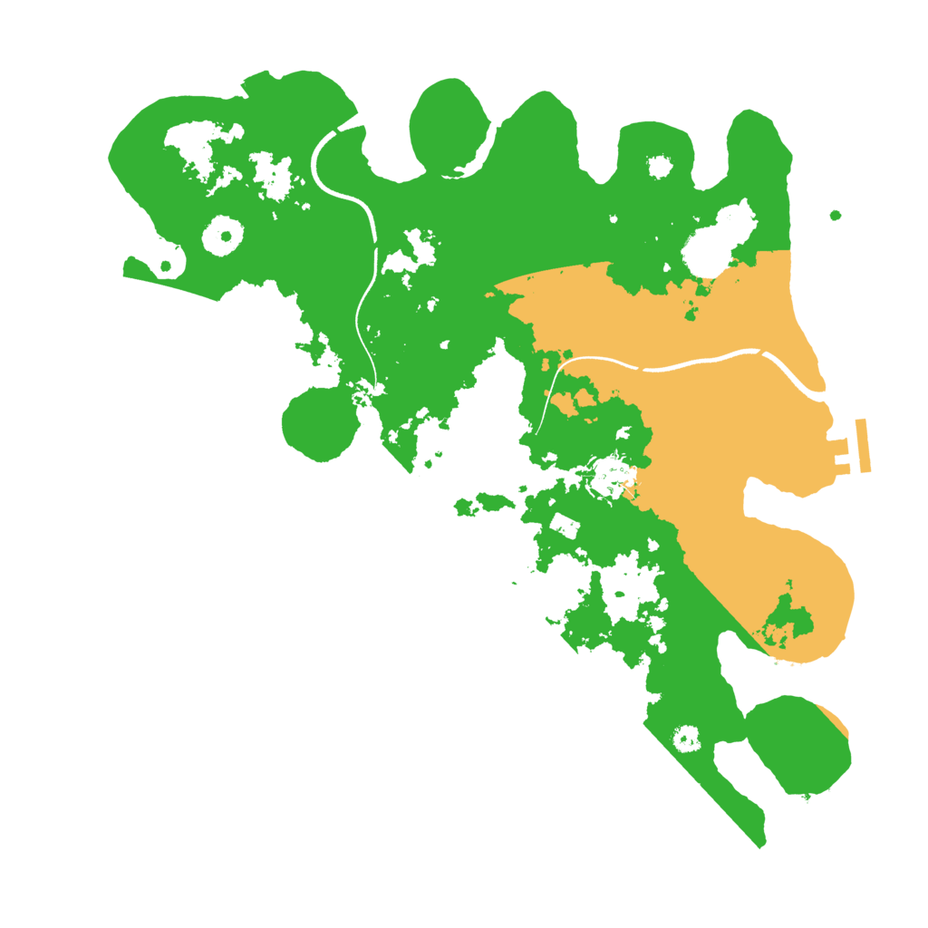 Biome Rust Map: Procedural Map, Size: 3500, Seed: 174679724