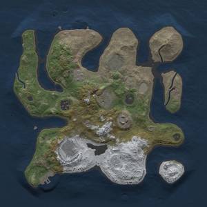 Thumbnail Rust Map: Procedural Map, Size: 3000, Seed: 80, 15 Monuments