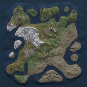 Thumbnail Rust Map: Procedural Map, Size: 3850, Seed: 1093715381, 18 Monuments