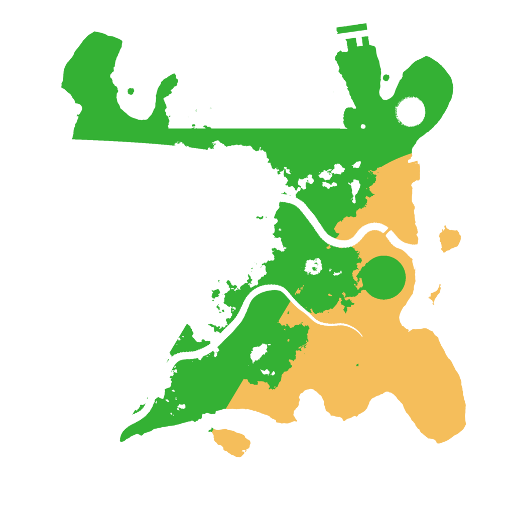 Biome Rust Map: Procedural Map, Size: 3100, Seed: 1800329033