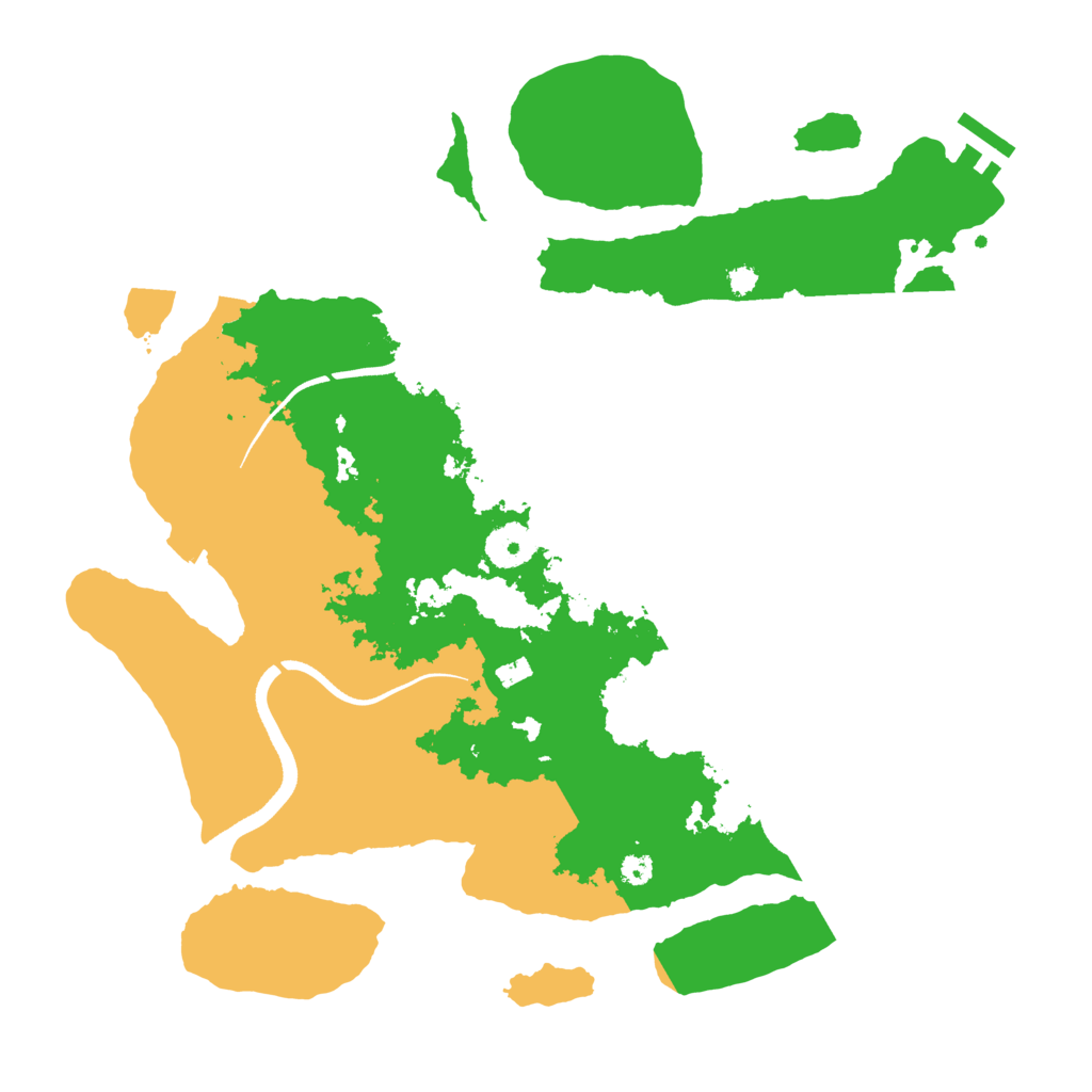 Biome Rust Map: Procedural Map, Size: 3500, Seed: 663900175