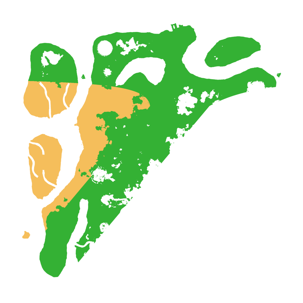 Biome Rust Map: Procedural Map, Size: 3500, Seed: 99999