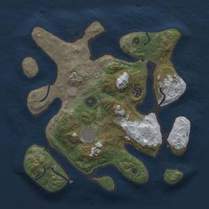 Thumbnail Rust Map: Procedural Map, Size: 3000, Seed: 45000, 9 Monuments