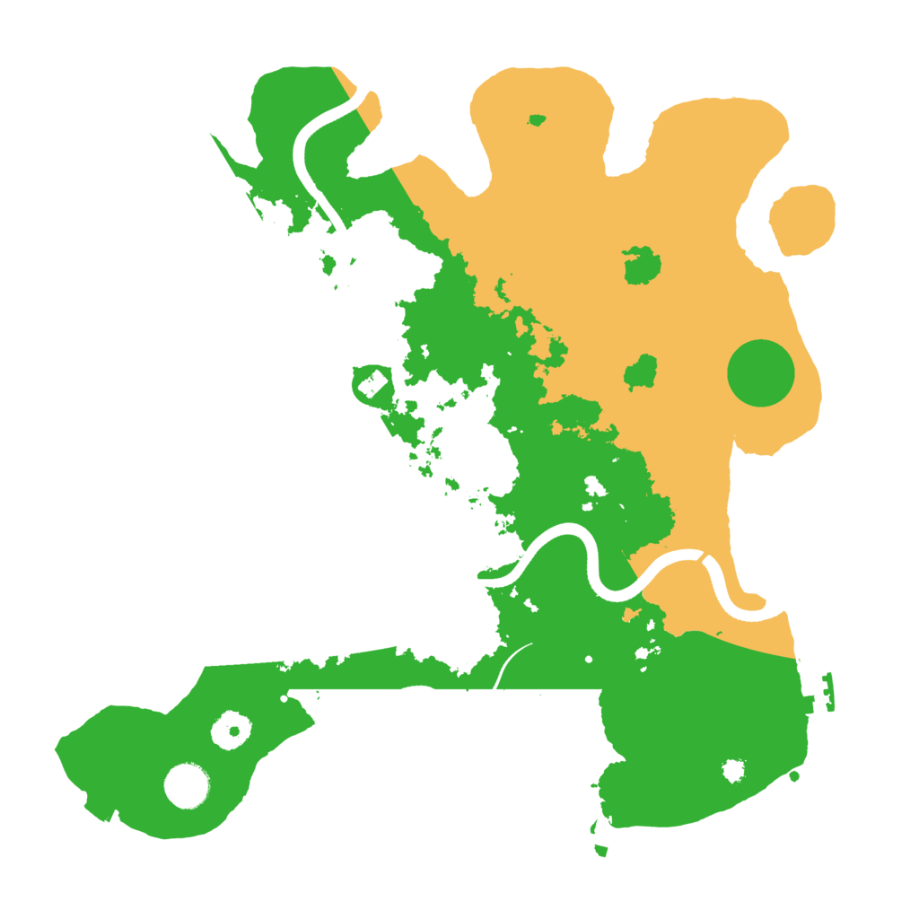 Biome Rust Map: Procedural Map, Size: 3600, Seed: 400965872
