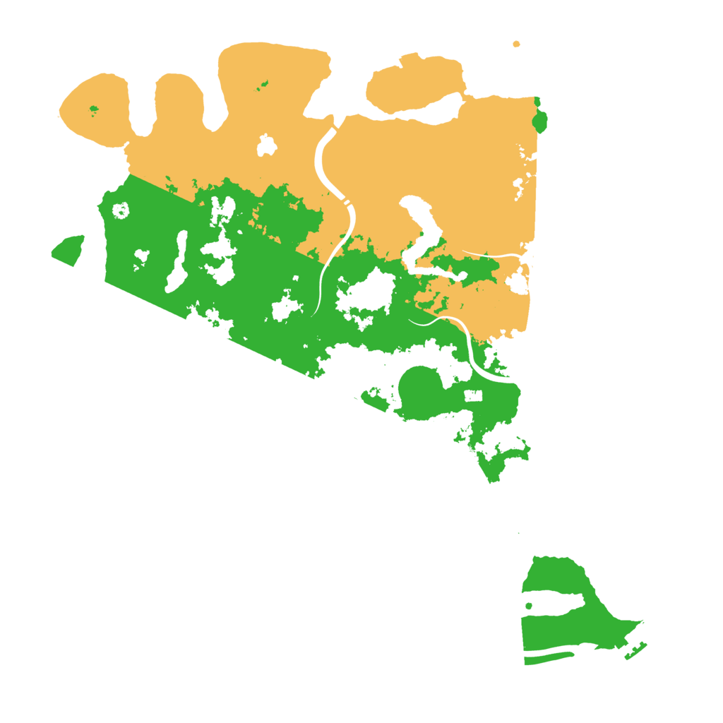 Biome Rust Map: Procedural Map, Size: 4300, Seed: 1216478814