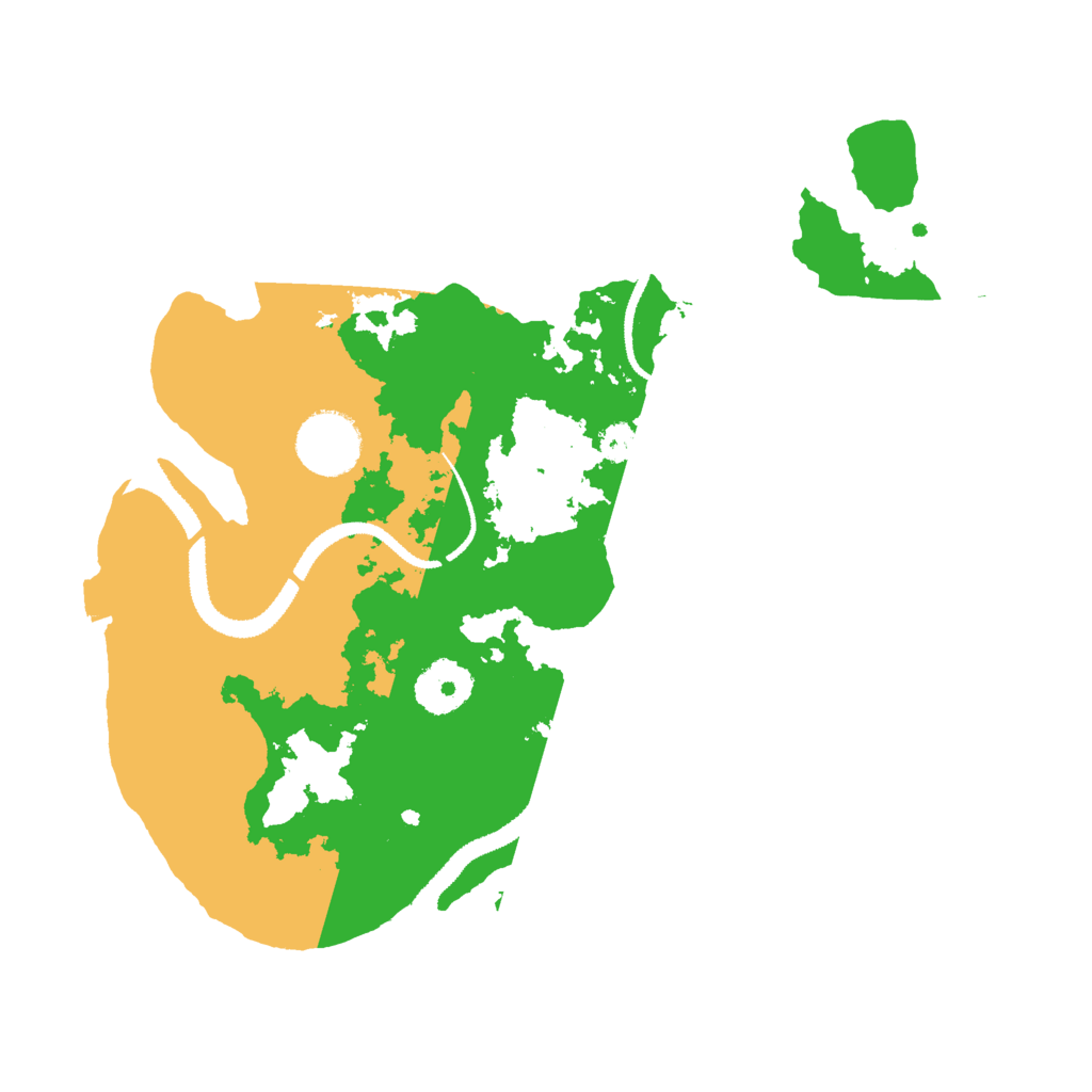 Biome Rust Map: Procedural Map, Size: 3000, Seed: 519975