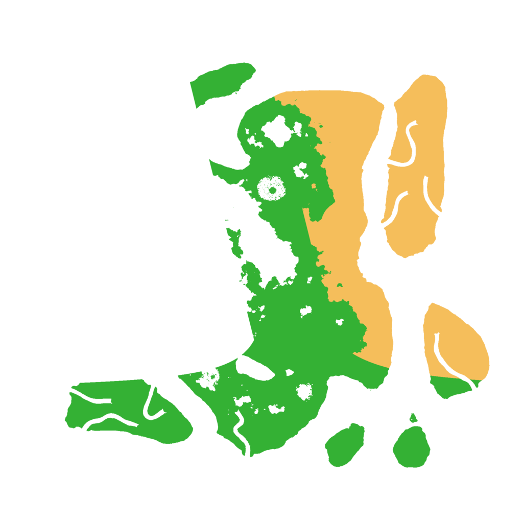 Biome Rust Map: Procedural Map, Size: 3000, Seed: 18525