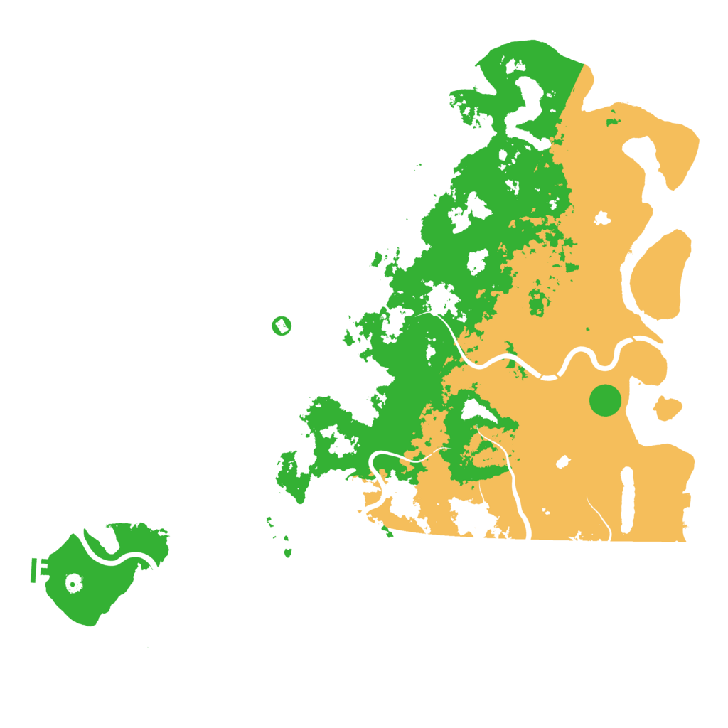 Biome Rust Map: Procedural Map, Size: 6000, Seed: 12345768